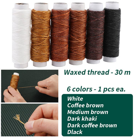 WONVOC Book Binding Kit, Book Making Kit, Bone Folder Tool for Paper Crafting, Awl Tool Bookbinding,Waxed Thread, Bookbinding Needles for DIY Bookbinding Crafts WONVOC