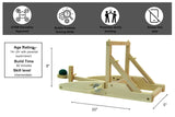 PATHFINDERS STEM Kit – Medieval Catapult kit| Trebuchet Science Kits for Kids Age 8-10 10-14 | stem Kits for Kids Age 12-14 Physics Toys | Kids Engineering kit | Learning Resource Pathfinders