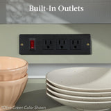 Best Choice Products Rolling Kitchen Island Cart, Single Door Cabinet w/Drawer, Sliding Tray, Hidden Outlet, Hooks, & Lockable Wheels - Onyx Black Best Choice Products