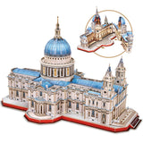 CubicFun 3D Puzzle - Large Saint Paul's Cathedral 3D Puzzles for Adults - Half-Opening Architecture, Enjoy Interior Views - Anniversary/Wedding/Souvenir/Birthday/Christmas/Teacher Gifts - 643 Pieces CubicFun