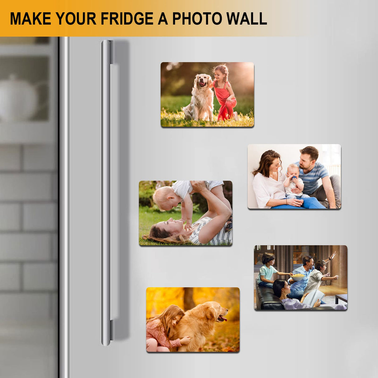 tonhui 4Pcs 12" X 4" Bumper Sticker Magnets, Flexible Magnetic Bumper Sticker Sheet with Self Adhesive, Turn Any Decal Into a Magnet tonhui