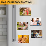 tonhui 4Pcs 12" X 4" Bumper Sticker Magnets, Flexible Magnetic Bumper Sticker Sheet with Self Adhesive, Turn Any Decal Into a Magnet tonhui