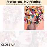 Paint by Numbers for Adults, DIY Girls Adult Paint by Numbers Kits on Canvas Flowers Painting Kits for Kids Beginner 16x20 inch Flameless Oil Painting Kits Gift for Kids and Adults TUMOVO