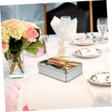Box Sublimation Candy Tin Box Storage Box with Lid Cake Container Candy Containers Tin Pen Pencil Case Sublimation Metal Box Small Tin Box Tinplate Trinket Box Container SHOWERORO