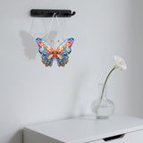 Oiuyamn 5D Diamond Art Kits for Adults, DIY Diamond Painting Hanging Pendant Ornament Butterfly, Crystal Diamond Art Decoration for Beginners Oiuyamn
