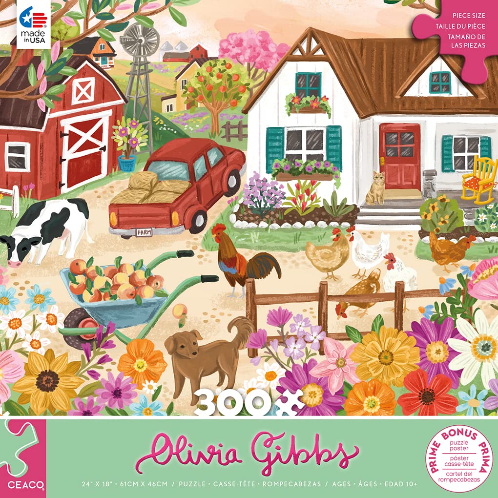 Ceaco - Olivia Gibbs - Farm Life - 300 Piece Jigsaw Puzzle Ceaco