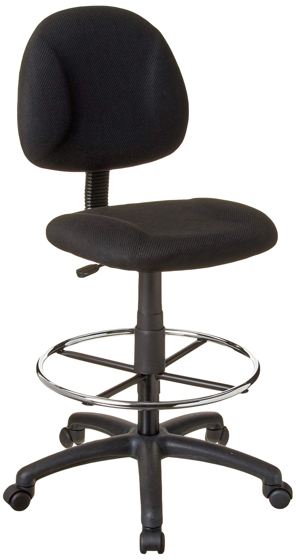 Boss Office Products Ergonomic Works Drafting Chair without Arms in Black Boss Office Products