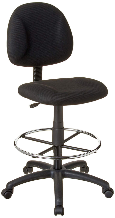 Boss Office Products Ergonomic Works Drafting Chair without Arms in Black Boss Office Products