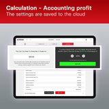 BAi The Mirror Embroidery Machine 20x14" Embroidery Area with 15 Needles,1200spm Max Speed Multi Needle Commercial Embroidery Machine for 3D Hats Clothing,Wifi Available 10" Touch Screen BAi