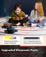 WhalesBot Rocky Coding & Remote Control Robot Kit for Kids 8-16, Modular/Scratch/Python/C Programming, Educational Engineering Science Toy Set with Multiple Sensors and Smart Controller WhalesBot