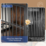 Extra Large Dog Crate Furniture, Dog Crates Furniture for Medium/Large Dogs Indoor, Heavy Duty Dog House with Wheels, Feeder Bowls & Flip Top, Large Dog Crate 44" L x 30" W x 38" H Redlifeᅟᅠ