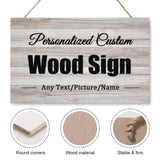 Custom Rustic Wood Sign Personalized Wooden Hang Wall Art Home Decor for Outdoor Family Name Wedding Anniversary Welcome Sign Housewarming Gifts 9.8"X15.7"(25x40cm) AXKEUDO