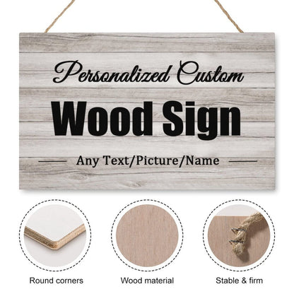 Custom Rustic Wood Sign Personalized Wooden Hang Wall Art Home Decor for Outdoor Family Name Wedding Anniversary Welcome Sign Housewarming Gifts 9.8"X15.7"(25x40cm) - WoodArtSupply