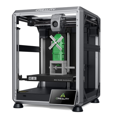 Creality 3D Printer, K1 SE Fully Assembled Auto Leveling 3D Printers for Kids and Beginners, 600mm/s Max High-Speed Printing, Core XY All Metal Structure, Larger Print Size 250x220x220mm Creality