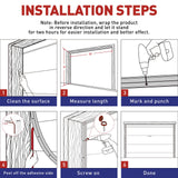 FOSLUOC Garage Door Seal Top and Sides Seal Strip 34FT Rubber Weather Stripping Replacement Soft and Hard Composite, Weatherproofing Universal Sealing (Grey) FOSLUOC