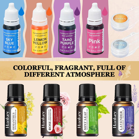 Soap Making Kit, JCOOS Soap Making Kit for Adults and Kids, Soap Making Supplies - Melt and Pour Soap Base, Soap Mold, Soap Colorant, Fragrances, Dried Flowers, Glitter, Kids Craft Diy Kits for Adults Jcoos