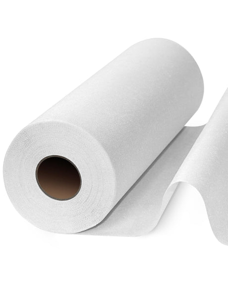 PLANTIONAL Medium Weight White Iron-On Non-Woven Fusible Interfacing: 11.6" x 30yd Medium Weight Non-Woven Interfacing Iron On Polyester Single-Sided Interfacing for DIY Crafts Supplies PLANTIONAL