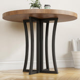 LBSLMJB Metal Desk Legs 28 inch Round Table Base Only for DIY Desk Dining Table Office Table Coffee Table Modern Heavy Duty Wrought Iron Glass and Wood Table Top Base LBSLMJB
