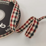 Micomon Gingham Ribbon - Red & Green Checkered Christmas Ribbon, 25 Yards Each Roll, 100% Polyester (3/8") Micomon