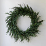 CG Hunter Holiday Collection Cedar Wreath, Premium Artificial Indoor and Outdoor Large 30" Cedar Christmas Wreath, Christmas Decorations and Holiday Greenery CG Hunter