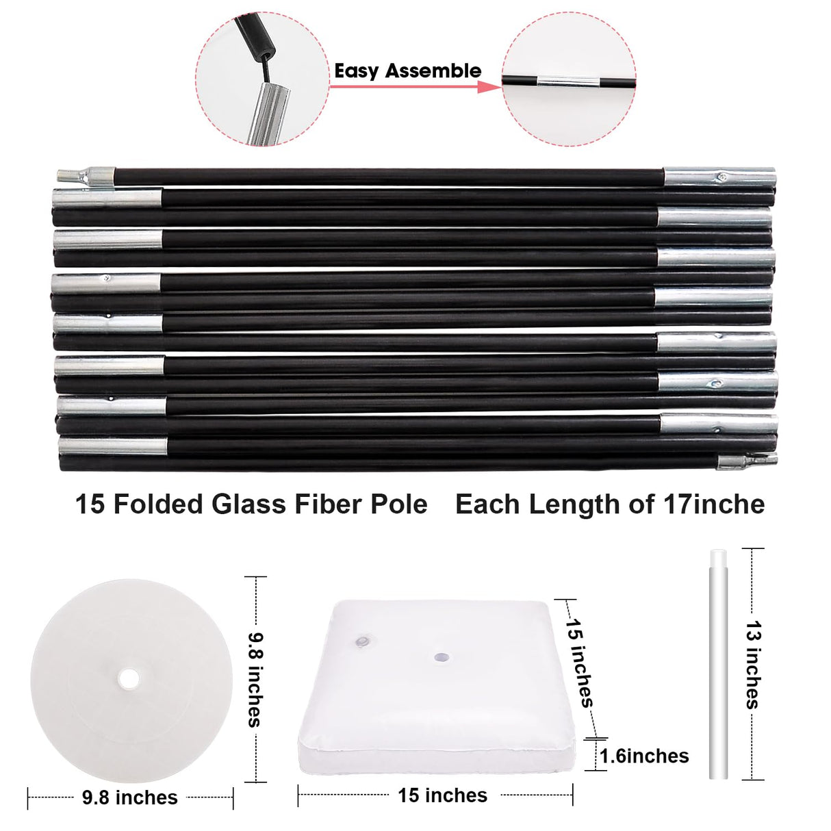 Chamvis Balloon Arch Kit, 9FT Height & 10FT Width Adjustable Balloon Arch Stand Garden Arbors: Balloon Arch Frame Plant Support Stand for Wedding Baby Shower Birthday Garden Arbors Photo Backdrop chamvis