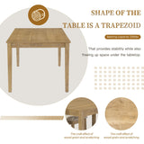 7-Piece Farmhouse Dining Table Set with 6 Upholstered Chairs & 60-Inch Solid Wood Table, Whitewash Finish - Rustic Kitchen Furniture, Padded Seats, Comfortable Dining Room Set for 6 SDHYL