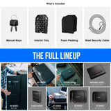 VAULTEK LifePod 2.0 Secure Waterproof Travel Case Rugged Electronic Lock Box Travel Organizer Portable Handgun Case with Backlit Keypad (Covert Black) VAULTEK