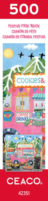 Ceaco - Food Trucks - Festive Food Truck II - 500 Piece Jigsaw Puzzle Ceaco
