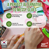 Tape Runner - Double Sided Adhesive with Dispenser Roller Included - Acid Free, Sticky, Transparent - Ideal for Scrapbooking, Crafts & More - Retractable (315 inches per Cartridge), 5 Cartridges TAPE RUNNER