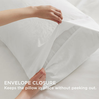 Bedsure Pillow Cases Standard Size Set of 4 - White Pillow Cases 4 Pack,Super Soft Prewashed Pillowcases,Hotel Quality,Fade Resistant Pillow Covers with Envelop Closure,20x26 Inches