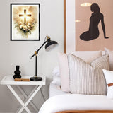 MBNTJHT Cross Paint by Numbers Kit for Adults Beginners,Easy Flowers and Christ Cross Paint by Number Kits on Canvas for Adults,DIY Acrylic Painting Art Kits for Home Wall Decor 16X20 Inch. MBNTJHT