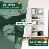 Letaya White Storage Cabinet with Feets-Metal Home Kitchen Pantry Cabinets with Doors and Adjustable Shelves,Organization Locker for Cupboard/Bedroom/Dining/Living/Bathroom/Office/Garage Room (White) Letaya