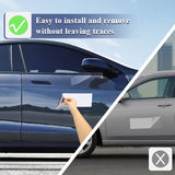 10 Pack 12" X 4" Bumper Sticker Magnets with Self Adhesive Flexible Magnetic Bumper Stickers, Turn Any Decal Into a Strong Magnet, Easy to Cut HYHOSHI