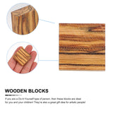 EXCEART Unfinished Wooden Block 24Pcs Wood Finger Ring Blanks Jewelry Making Wood Turning Craft Ornaments EXCEART