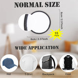 15 PCs Sublimation Patches - Iron On Blank Patches for DIY Crafts Hats Caps Backpack Uniforms (Round / 15PCs) Gadjica