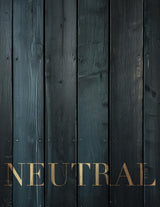 Neutral Blue: Modern Decorative Book, Fresh Decor Object For Coffee Table Aesthetics, Dark Blue Wood Panel Accents, Adding Charm to Your Living Room, Blank Numbered Interior WoodArtSupply