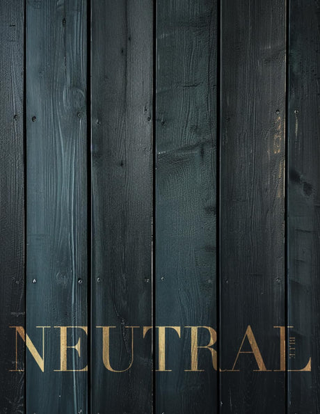 Neutral Blue: Modern Decorative Book, Fresh Decor Object For Coffee Table Aesthetics, Dark Blue Wood Panel Accents, Adding Charm to Your Living Room, Blank Numbered Interior WoodArtSupply