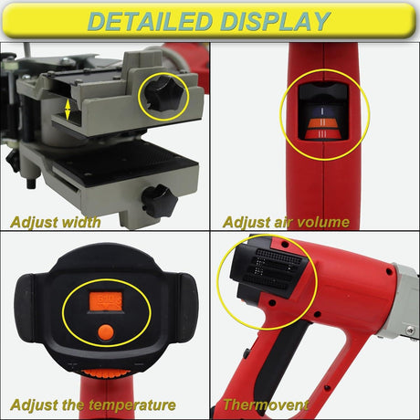 PreAsion 110V Edge Bander Woodworking Curve Straight Manual Edge Bander Small Portable Edge Banding Machine 2000W Woodworking Edge Banding Machine PreAsion
