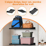 PEKGRIL 2 Pack Garage Wall Shelf, 1X2 Ft Heavy Duty Garage Shelving, Wall Mounted Storage Shelves for Laundry Room, Closet, Holds Up to 150 Lbs PEKGRIL