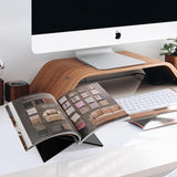 Solid Wood Book Stand - Large Cross Frame Black Oak Wooden Book Holder & Display for Coffee Table & Bible Book Stand, Open Book Stand - Premium Book Stand for Reading, Display & Cradle Stand for Table WoodArtSupply