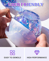 LET'S RESIN Resin Molds Jar, Apple Shaped Life-Size Silicone Jar Molds for Resin with Lid Stem, Fruit Ornaments Epoxy Resin molds for Resin Crafts, Resin Art, Christmas Decor, Gifts LET'S RESIN