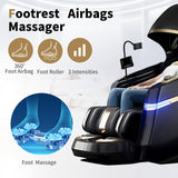 UTHWELL Massage Chair Full Body and Recliner, Zero Gravity Rest Cabin with Sleep Hood-Shiatsu Roller Airbag Heating, Body Scan SL Track Recliner, Relax for Home Office Use Gift for Women & Men UTHWELL