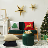 Coddsmz Set of 2 Sublimation Blanks Pillow Cases Cushion Covers Heat Transfer Pillow Cases DIY Cushion Cover with Concealed Zipper 18x18 Inch Black Coddsmz