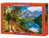 CASTORLAND 1000 Piece Jigsaw Puzzle, Braies Lake, Italy, Landscape Puzzle of Italy with Mountains, Dolomites, South Tyrol, Adult Puzzle, Castorland C-104109-2 Castorland