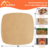 Air Fryer Liners Disposable Parchment Paper Sheets, 8 Inch Unbleached Baking Paper Liner for Grilling, Wrapping, Steamer, Microwave, Oven(100 Count) Numola
