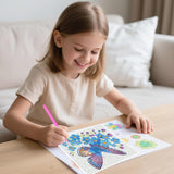 FlyingMage 5D Diamond Art Kits for Adults, Kawaii DIY Painting Art for Women, 4 Pack Cute Diamond Arts and Crafts Sets, Diamond Art Mosaic Kits,Big Gem Full Drill Diamond Dots,Flower Butterfly FlyingMage