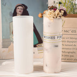 2 Pack 6 Inch Cylinder Candle Mold Pillar Candle Molds Taper - Resin Casting Silicone Molds for Home Decor & Candle Making Wave Spiral Mold ESEDAGE