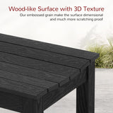 Stoog Outdoor Bench, 2-Person Patio Backless Bench, All-Weather HIPS Garden Bench, Never Rot or Fade, for Backyard, Porch, Patio, Deck, and Entryway, Black Stoog