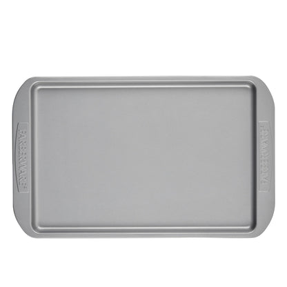 Farberware Bakeware Nonstick Cookie Baking Sheets, 3-Piece Set, Gray