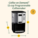 Cuisinart Coffee Maker, 12 Cup Programmable Drip, DCC-3000P1, Black Cuisinart